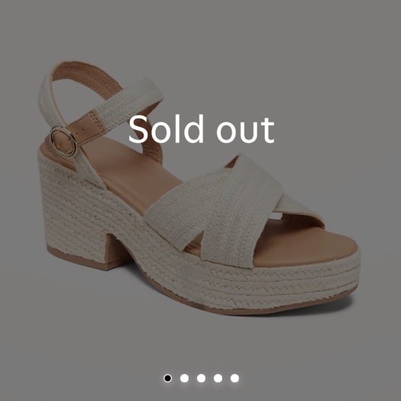 Old Navy Espadrille Cross-Strap Platform Sandals - Picture 2 of 5